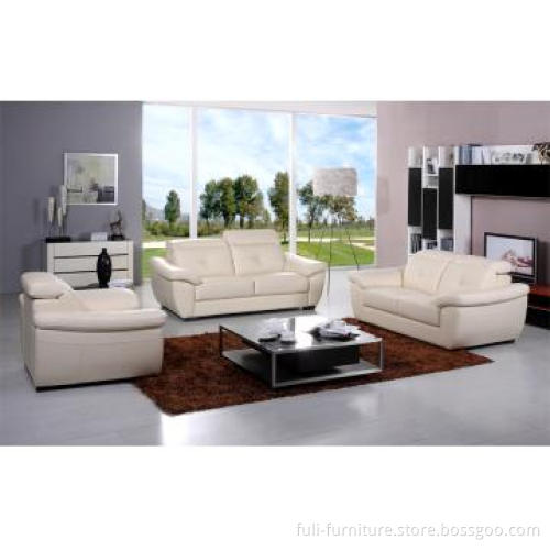 G-3826 3S+2S+1S Top Grain Cow Leather+PVC Living Room sofa set